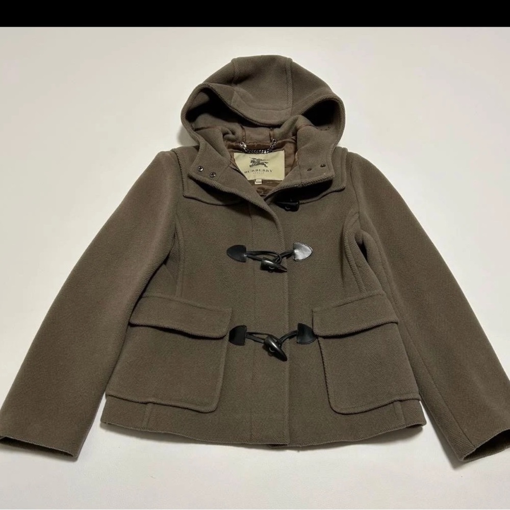 Burberry Taupe Toggle Utility Jacket